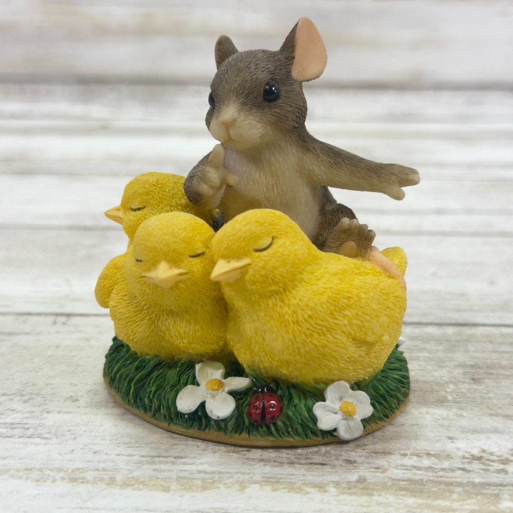 Charming Tails Don't‎ Make a Peep Chick Mouse Fitz & Floyd Figurine 88/702